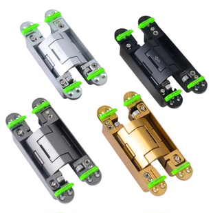 萨曼利雅隐形门合页液压缓冲自动关门暗门十字铰链静音开合180度