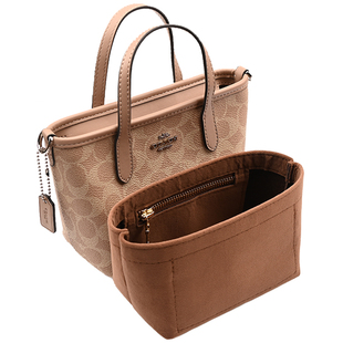 适用 coach蔻驰city15托特包内胆包迷你隔层收纳包中包内衬袋撑形