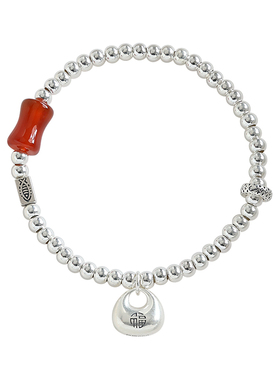 实心足银福袋银盘缠手串纯银手链女生礼物手镯小众轻奢高级感手饰