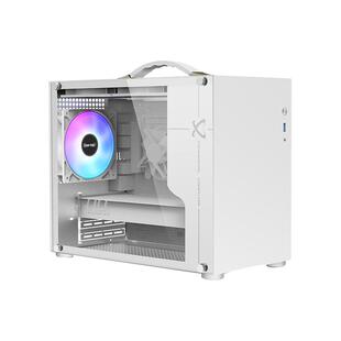未知玩家X100台式电脑MATX机箱玻璃侧透便携式手提桌面ITX外壳