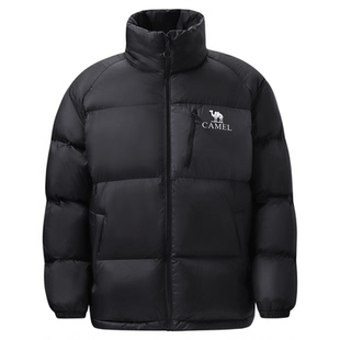 骆驼户外羽绒服冬季新款男款女款防泼水3A抗菌石墨烯自发热面包服