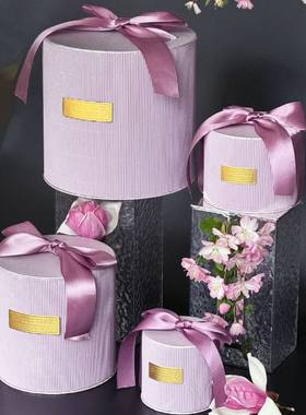 新款结婚伴手礼回礼糖盒包装盒紫色礼盒礼物礼盒桌喜糖盒婚庆伴娘