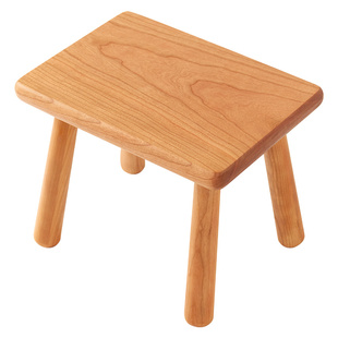 实木儿童凳子脚踏凳板凳换鞋凳矮凳家用茶几小方凳客厅樱桃木家具