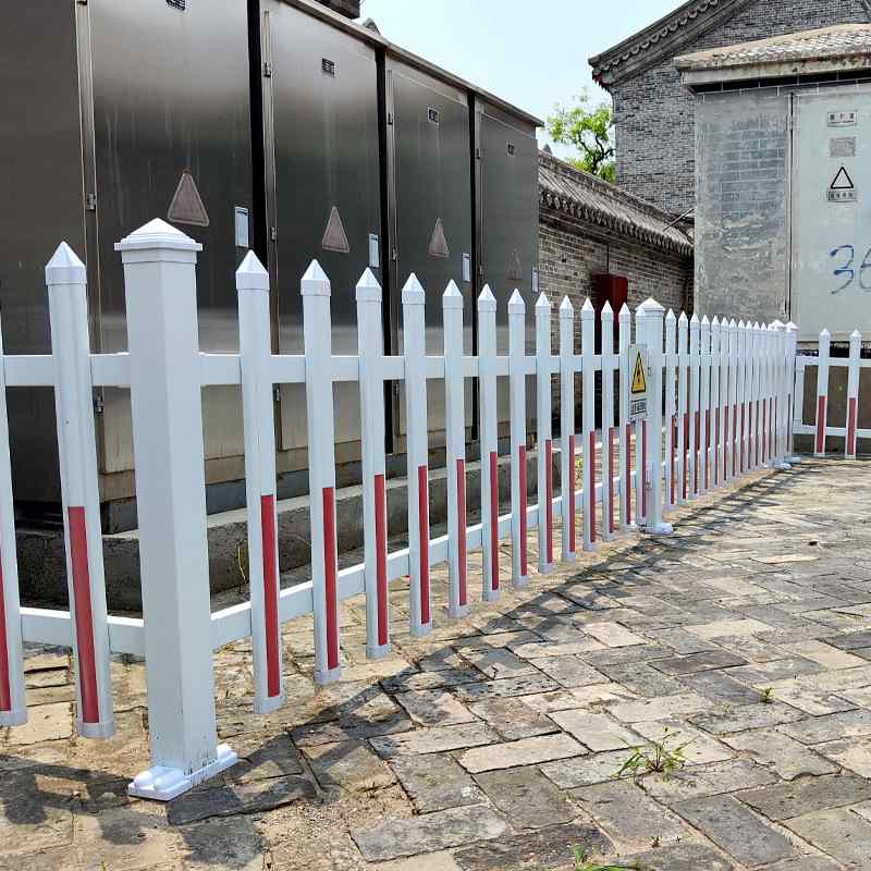 PVC塑钢护栏电力隔离围栏学校护栏绝缘隔离变压器庭院工厂配电箱