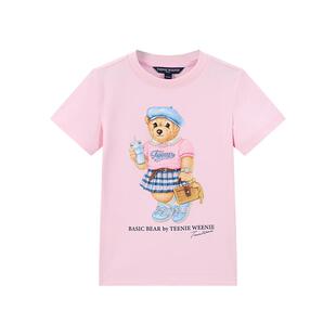 【TW.V系列】TeenieWeenie Kids小熊童装26女童宝抗菌春夏棉T恤