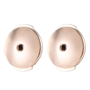 925纯银飞碟耳堵耳针扣材料防掉耳钉后面的塞子防过敏镀18K金配件