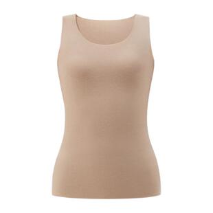 蕉内热皮501+男女士保暖背心秋衣打底外穿无袖隐形裸感保暖内衣