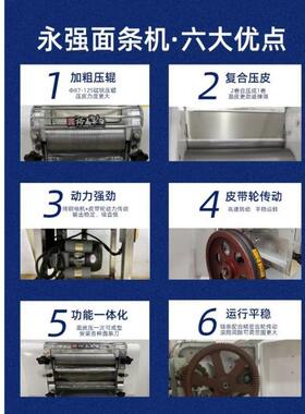 裕飞永强柔压切面一体面条机YQ-Y25系列压面揉面切面商用面条机