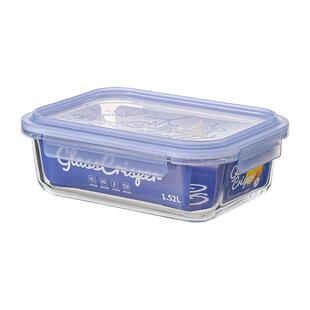 玻璃饭盒可微波炉加热专用碗上班族水果便当盒保鲜盒分隔带饭餐盒