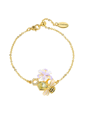 JuicyGrape轻奢鸢尾花蜜蜂手链