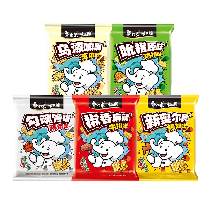 白象咔芝脆干脆面整箱袋装干吃面怀旧方便面芝麻味烤翅味小零食