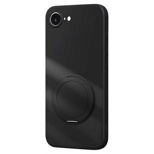 适用苹果17E手机壳新款iPhone16E液态硅胶带支架保护套SE3镜头全包防摔iPhoneSE2旋转支架外壳高级感男女专用