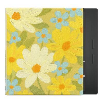 油画皱菊磁吸电子书保护套