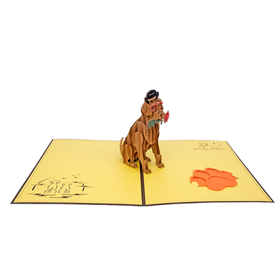 情侣表白立体贺卡浪漫生日礼物