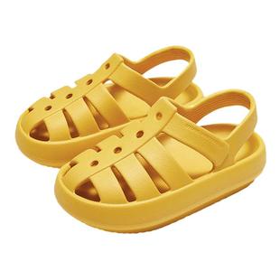 儿童运动外穿罗马凉鞋可下水男童新款洞洞鞋女宝宝软底夏沙滩防滑