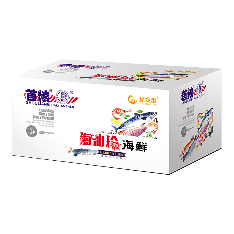 12种海鲜年货礼盒帝王蟹红参鲍鱼