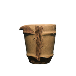 砺砂茗陶宜兴紫砂茶具原矿段泥陈真手工分茶器笋竹公道杯家用可养