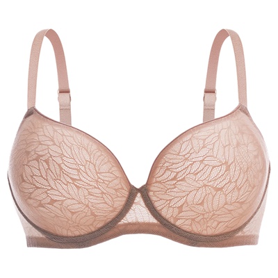 【小清风】遐内衣女薄款夏透气防下垂微聚拢胸罩无痕大胸显小文胸