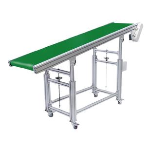 流水线传送带升降输送带注塑机爬坡输送机小型皮带线输送机接驳台