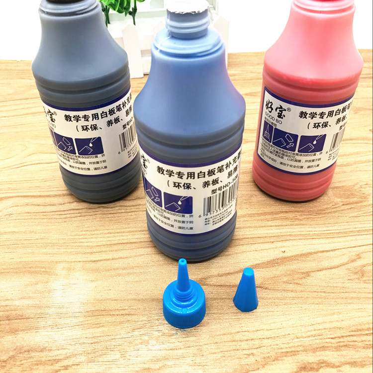 环保教学专用白板笔墨水干350ML白板笔环保擦型液笔书写