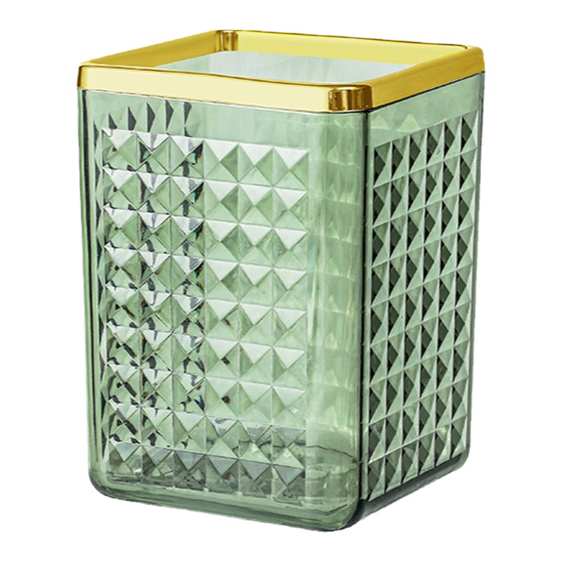 轻奢化妆刷收纳眉笔收纳筒浴室梳妆台桌面口红收纳盒办公室笔筒