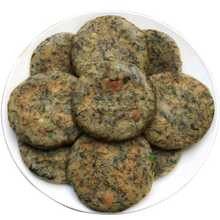 蒿子粑粑新鲜艾蒿草粑粑艾叶糍粑清明果湖南特产手工传统糕点小吃