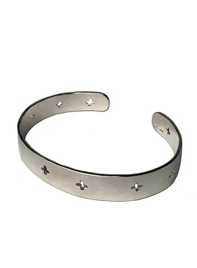 睡觉风格暗黑系镂空十字百搭手环