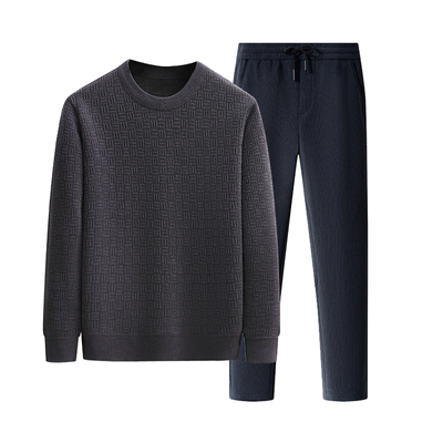 【加绒加厚】爸爸装休闲加绒套装