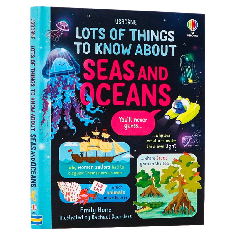 Usborne出品 关于海洋你所需要知道的那些事 英文原版 Lots of Things to Know About Seas and Oceans 亲子共读学生课外拓展 全彩