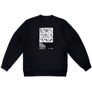 ADERERROR 秋季新款时尚休闲卫衣圆领套头外套明星同款运动衫