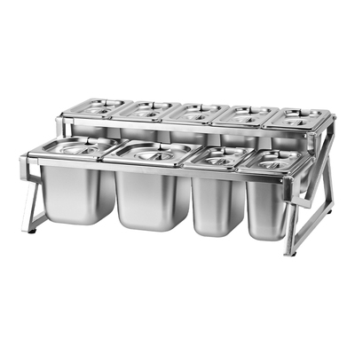 不锈钢份数盆分数盒架子调料盒