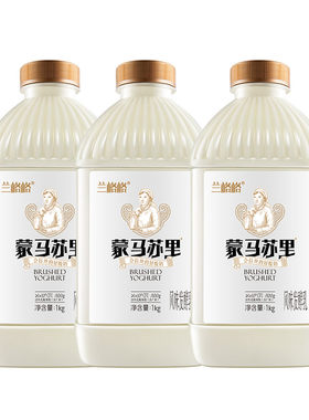 兰格格酸奶蒙马苏里1kg瓶装草原酸奶奶酪味新鲜营养优质蛋白发酵