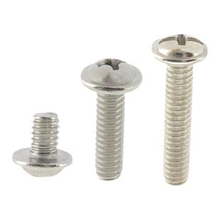 镀镍圆头球面十一字304/201不锈钢半圆十字槽带垫片螺丝钉DIN967