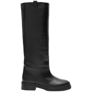 明星同款Flattered Frances女士牛皮直筒骑士靴显瘦及膝靴长筒靴