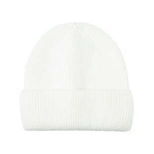 白色毛线帽女秋冬新款穿搭保暖旅行穿搭加厚百搭休闲纯色针织帽子