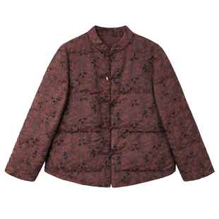 布小匠原创设计新中式镂空剪花外套棉衣女2025新款冬季气质棉服