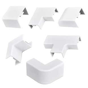 塑料pvc铝合金线槽配件直接三通堵头阴阳角90度角