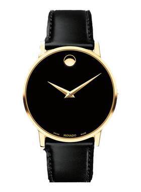 【明星同款】Movado/摩凡陀瑞士包豪斯风男女士情侣皮带石英手表