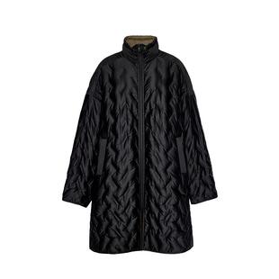 【大秀同款】AUM噢姆2025年冬季新款蚕丝混纺绗线鹅绒羽绒服女款