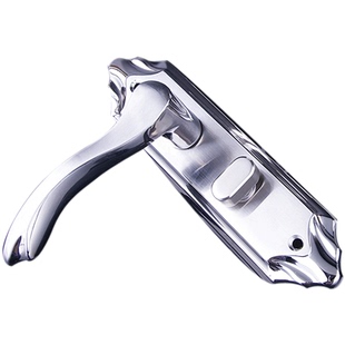 卧室房门锁304不锈钢单舌室内房间门锁静音140孔距木门执手锁整套