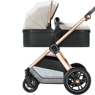 wisesonle婴儿推车高景观可坐可躺折叠双向宝宝新生儿童轻便车
