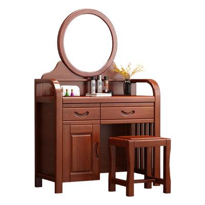 中式主卧室实木梳妆台