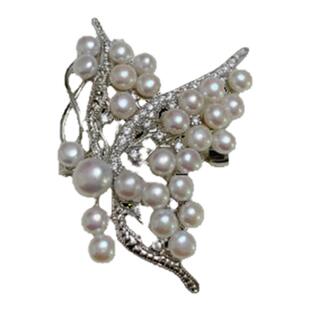 《幻蝶过境》天然珍珠蝴蝶胸针多珠重工镶嵌复古高档胸花西装配饰
