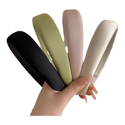 绿色高颅顶发箍女2023新款宽边