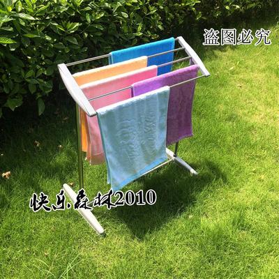 迷你小衣架多功能落地不锈钢移动晒衣架台式家用小型斜面晾衣架
