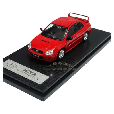 斯巴鲁翼豹 IMPREZA WRX静态合金汽车模型1:64收藏摆设场景礼品