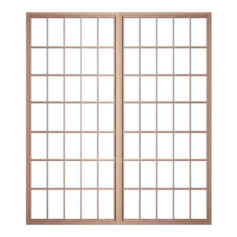 实木格子门日式定制原木风