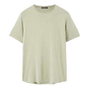 LoroPiana/诺悠翩雅男士丝棉短袖基本T恤哑光运动风格新款