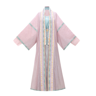 花朝记｜易安｜宋制汉服褙子飞机袖三裥裙天丝提花印金复刻春夏款