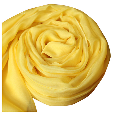 鹅黄色超大防晒披肩沙滩丝巾围巾